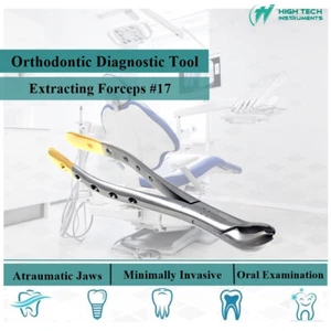 Dentalextraktionszange #17 für obere Backenzähne Dental Chirurgisches Instrument Deutsch - Bild 1 von 4