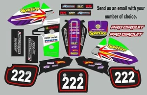 Graphic Kit for 1985-2004 Kawasaki KX60 KX 60 Splitifire Decals logo sticker - Picture 1 of 3