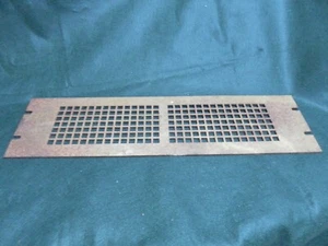 Vintage 2U 19" Rust patina Metal Rack vent Panel radio industrial escape room - Picture 1 of 2