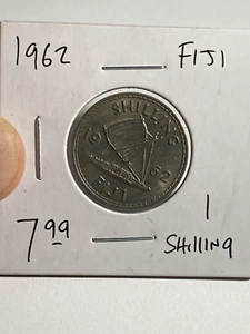 1962 Fiji 1 Shilling - Picture 1 of 2