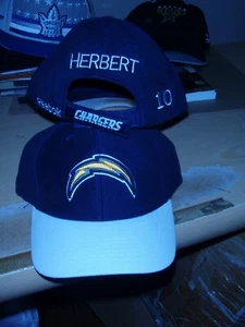 Justin Herbert Personalized #10 Los Angeles Chargers Reebok hat New Free Ship! - Picture 1 of 2