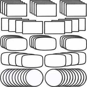 60 Pcs Sublimation Patches - Iron on Blank Patches for DIY Crafts Hats Caps Back - Picture 1 of 6