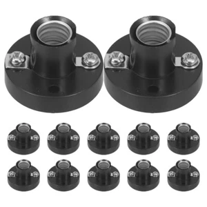 12 Pcs Small Lamp Holder Screw Light Fixture Bulb Converter Socket - Picture 1 of 12