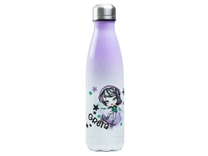 Trinkflasche lila personalisiert mit Name ♥ Skater Girl ♥ Geschenk Geburtstag - Bild 1 von 6