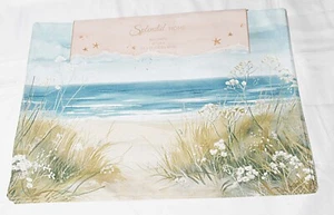 4 Placemats by Splendid size 13 X 19 Ocean Beach Prints Coastal-style - Picture 1 of 3