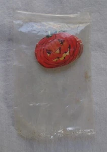 Pacchetto adesivi natalizi vintage, Halloween, Jack-O-Lantern, H42, 1960, mai usati - Foto 1 di 2