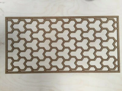 Rejillas de radiador gabinete de cribado decorativo MDF 3 mm y 6 mm artículo A25 Foto 1 de 3