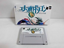 SNES -- EMERALD DRAGON -- Boxed. Super famicom. Japan game. Can data save. 15285