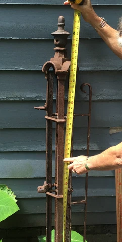 CAST IRON Gate Post ORNATE ARCHITECTURAL ANTIQUE 1850 Cover