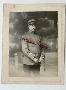 PHOTO MILITAIRE ARMEE COMMANDANT OFFICIER 98 au col N392 - Foto 1 di 1