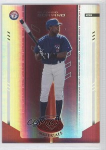 2004 Leaf Certified Materials Red Mirror /100 Alfonso Soriano #10