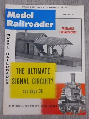 Model Railroader JUN 1958 Vol. 25 No.6 Trains Hobbies Mancave Vintage Magazine - Image 1 of 4