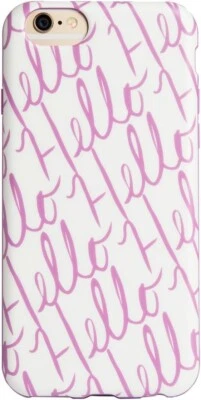 Agent18 Hello FlexShield Case for iPhone 6/6S, Pink/White - Image 1 of 4