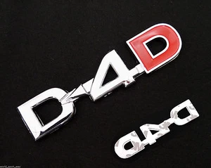 D4D Badge Emblem Decals Logo Chrome For Toyota Hilux Vigo Sr5 Mk6 Mk7 Hiace 05 - Picture 1 of 1