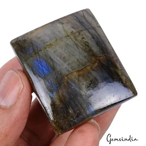 224.00 Ct Natural Untreated Blue Shine Labradorite Rectangular Cab Loose Gems - Picture 1 of 4