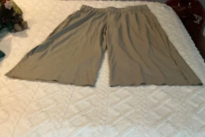 Мягкое окружение хаки широкие брюки без застежек Flowy Lounge 1 x  - Изображение 1 из 4