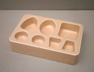 Vintage Artists Paint Palette Mixing Tray Seven Slot Ceramic Tray - Picture 1 of 6