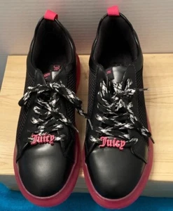 NUEVAS Tenis Juicy Couture Demi Plataforma Para Mujer Negro y Barbie Rosa Suelas 7.5 - Imagen 1 de 12