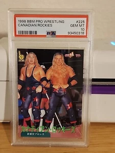 1998 BBM #225 Edge Christian RC PSA 10 WWE WWF Rookie Canadian Rockies Japan - Picture 1 of 7