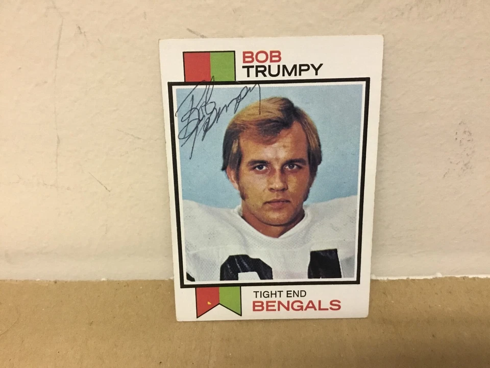 Bob Trumpy Autographed Card - 1973 Topps Football - Cincinnati Bengals - Image 1 of 1