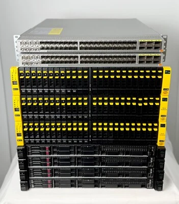 HPE 3PAR 8200 100TB SSD 4x DL360 Gen10 160 Cores 2TB RAM 10Gbit iSCSI Server SAN - Image 1 of 4