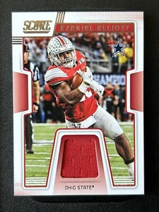 2019 Panini Score Collegiate Jerseys EZEKIAL ELLIOT Patch #CJ-7 Cowboys - Picture 1 of 2