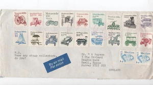 TRANSPORTATION-U-S-A-STAMPS -TRICYCLE-TRUCK-MOTORCYCLE-BUCKBOARD-18 +2 M.LYON - Picture 1 of 4