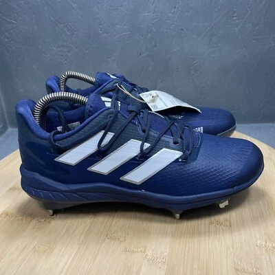 Adidas Adizero Afterburner 8 Baseball Cleats H00978 Mens Size 6.5 Navy Blue Shoe - Image 1 of 4