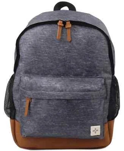 Backpack Book Bag Gray Sun Stone Heather Gray School Laptop Work Travel NWT - Picture 1 of 1