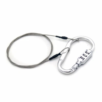 3 Digit Security Lock and 100cm Cable Strong Braided Steel Bike Wire Chain Lock - Image 1 of 4