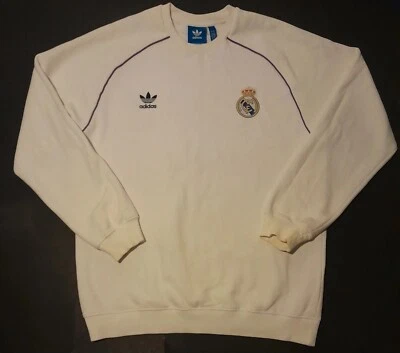 Adidas Real Madrid Crew Sweatshirt sweater 2016/2017 Size Large cotton A5 - Image 1 of 4