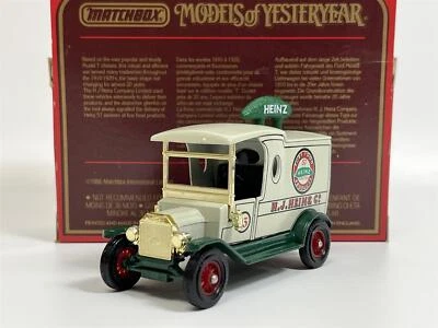 Modello T Ford 1912 H J Heinz Azienda Models Of Yesteryear Matchbox Y12D - Immagine 1 di 4