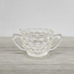 Vintage Jeanette Depression Glass Cubist Pattern Sugar Bowl Replacement - Picture 1 of 10
