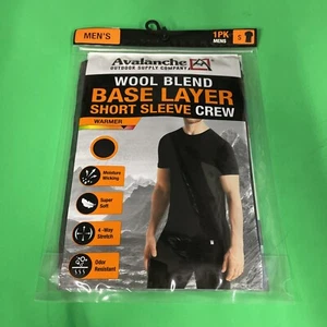 Avalanche - Mens Small Base Layer Short Sleeve Crew - Picture 1 of 2