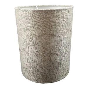 Lampshade Handmade in UK - DRUM SHADE FRYETT'S SERPA FABRIC - Picture 1 of 6