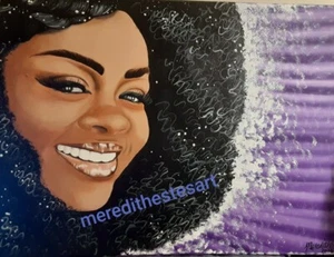 Jill Scott Original ART 18" x 24" Acrylic canvas Painting OOAK Wall Decor Artist - Picture 1 of 2