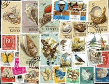Kenya Collezione Di 25 A 300 Francobolli Diversi