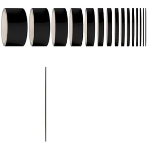 Zierstreifen Matt Schwarz 2mm Auto Klebezierleisten Cardesign Styling Stripes - Picture 1 of 6