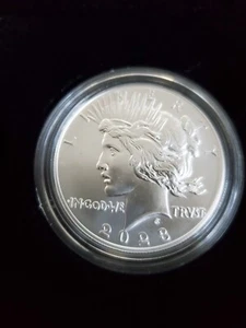 2023 P Peace Silber Dollar Stempelglanz Münze 23XE OGP Box & COA  - Bild 1 von 3