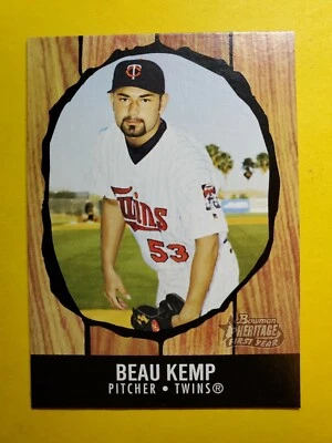 BEAU KEMP - RC ROOKIE #214 MINNASOTA TWINS - 2003 BOWMAN HERITAGE MLB - Image 1 of 3