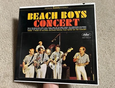 BEACH BOYS CONCERT VERIFIED LIVE STEREO GATEFOLD JACKET 2014 CAPITOL RECORDS LP - Image 1 of 4