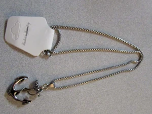 Nautical NEW Anchor Cross Pendant for Men Navy Sailor Anchor Necklace 24" - Picture 1 of 6