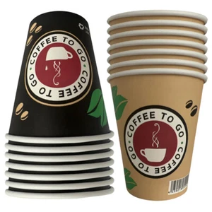 Kaffeebecher Pappbecher Kaffee Coffee to Go Becher Einwegbecher 100,200,300 ml  - Bild 1 von 11
