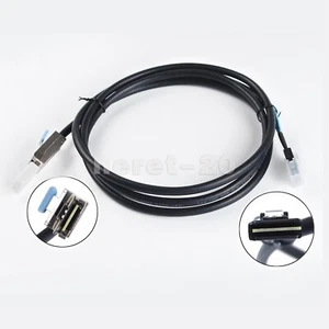 Premium Mini SAS 26P SFF-8088 to Mini SAS 36P SFF-8087 Adapter Cable 2M - Picture 1 of 19