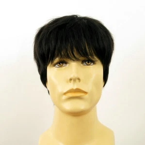 Short Wig For Men Natural Hair black Ref KEVIN 1B - Imagen 1 de 8
