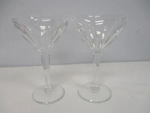 2 KOSTA BODA GOTHENBURG 6 5/8" MARTINI LIQUOR COCKTAIL GLASSES SIGNED - Picture 1 of 5
