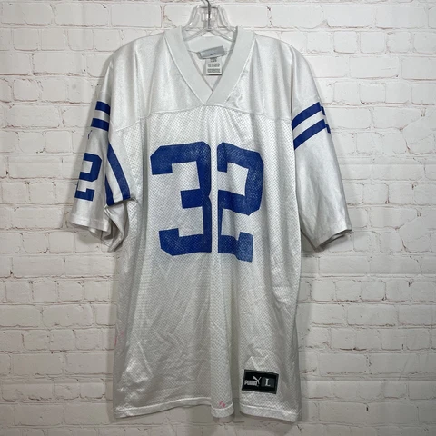 Vintage Edgerrin James Jersey Mens Large White Puma Indianapolis Colts Away Cover