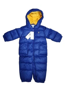 Neu Mit Etikett! Polo Ralph Lauren Kinder Schneeanzug - Größe 9M - UVP 155 $ - Bild 1 von 6