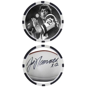 Joe Namath SIGNIERTER Poker Chip #14 - Top 100 NFL Football Spieler - Bild 1 von 2