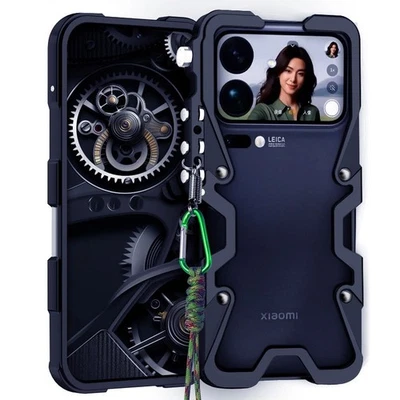 For Xiaomi 17 Pro Max Luxury Metal Aluminum Rugged Shockproof Screw Back Case - Image 1 of 4